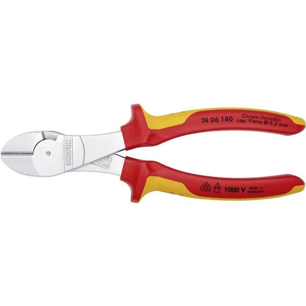 Högväxel sidoskärtång - KNIPEX - 180 mm - Krom-vanadinstål