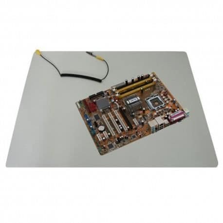 Arbetsmatta - InLine® - 50x60cm - Antistatisk - Färg Grå - Elektronik