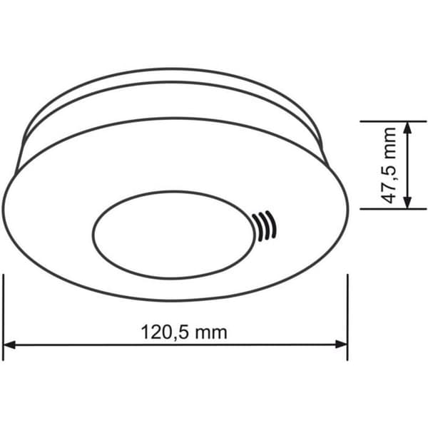 Busch-Jaeger ProfessionalLINE Batteridriven rökdetektor
