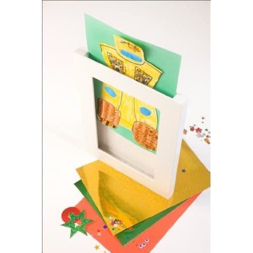 Articulate Gallery A4 Enkel Bildram, MDF m Panel, Vit, 35 x 26 x 2,3 cm A4 Enkelram