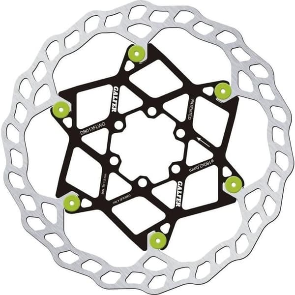 Galfer Wave bromsskiva - grön - Grön - 180x2 mm