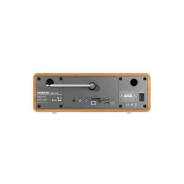 Bordradio - Sangean - DDR-47BT - DAB+ - Bluetooth - Brun trä