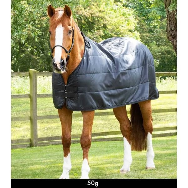 Täckesfoder för häst Premier Equine 50 g - Svart - 160 cm