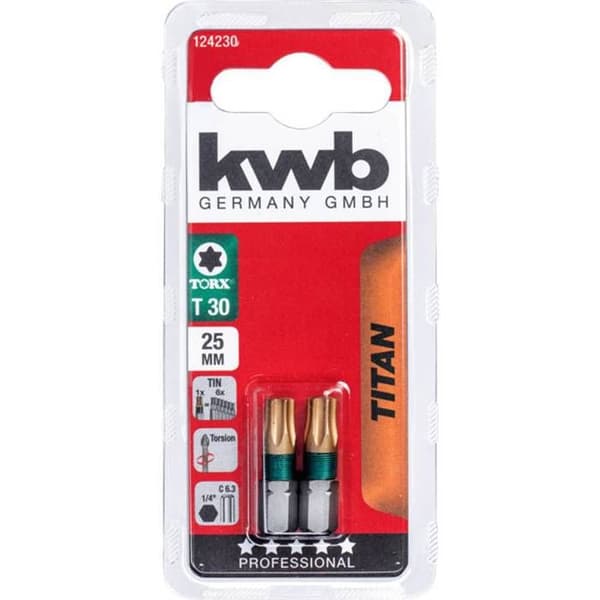 KWB TITANIUM-bitar, 25 MM - 124230
