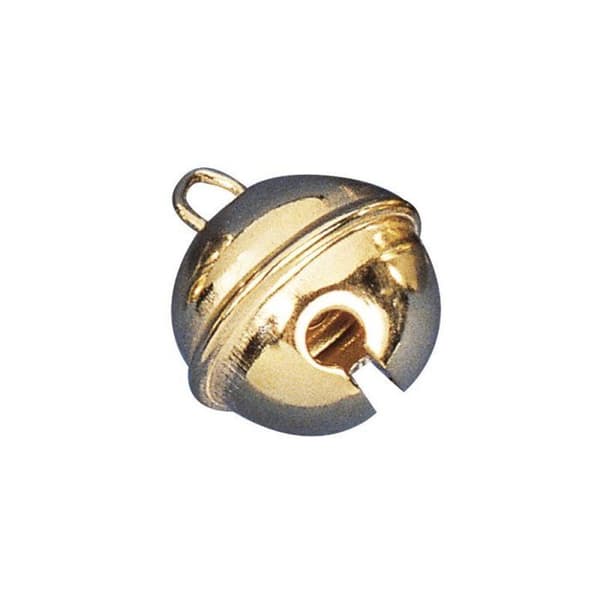Dekoration-Klockor i metall (sfärform), 4 st., guld