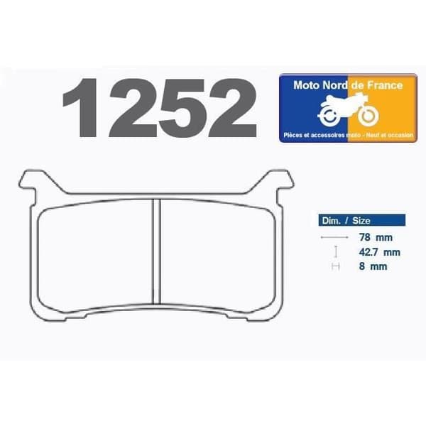Bromsklossar Carbone Lorraine typ 1252 XBK5