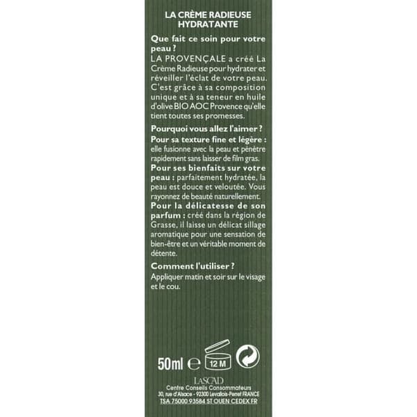 La Provençale Organic Radiant Moisturizing Cream 50ml