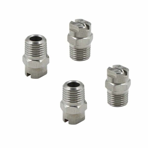 Högtryckstvättsmunstycke - Duozea - Rostfritt stål - 4-pack - 65 grader strålvinkel