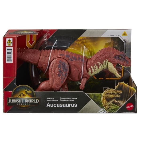 Jurassic World - Rörlig figur Aucasaurus Vild vrål - Ljud - Jurassic World - JGB88