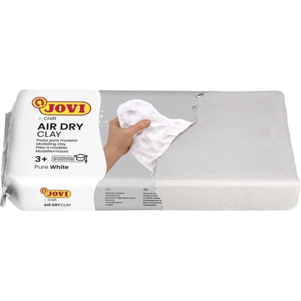 Set med 6 block lufttorkande modellera - Vit - 500g - Jovi