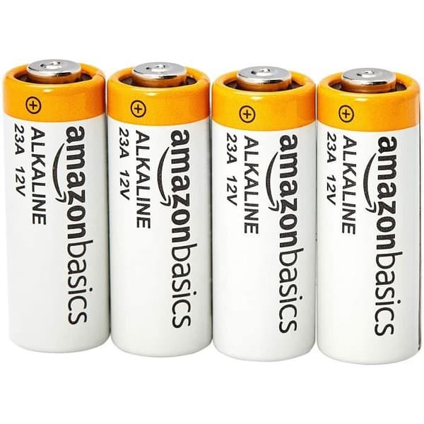 Grundpaket med 4 alkaliska batterier 23A 12V Vit