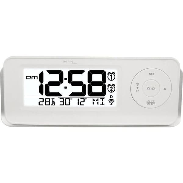Radiostyrd väckarklocka Techno Line 09599 WT 498s vit