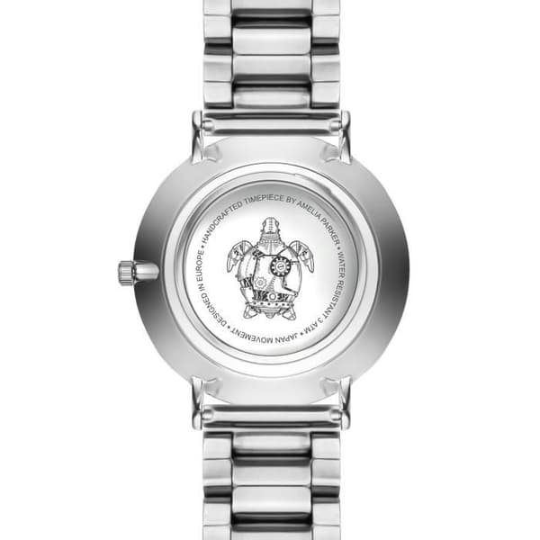 Amelia Parker Sand Turtle Link damklocka - silver - 38 mm