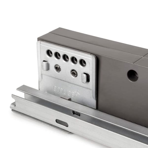 Emuca Ensemble av 2 sidostöd för Quartz-ram, Plast, Titan