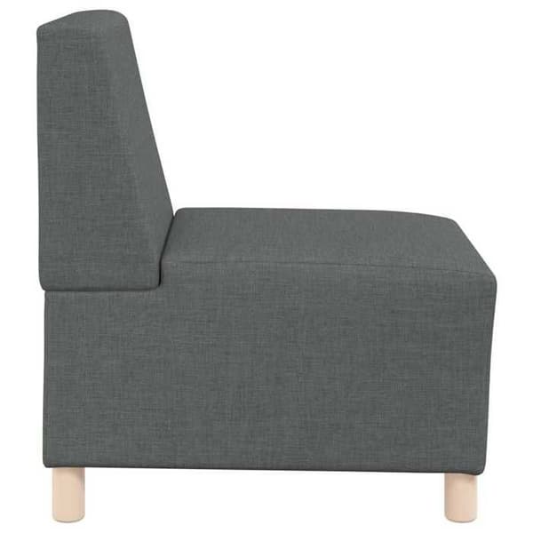 vidaXL Modulsoffa utan armstöd Mörkgrå 55 cm Tyg 4108469