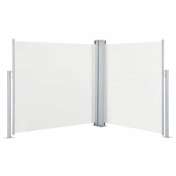 vidaXL Infällbar sidomarkiscreme 120 x 600 cm