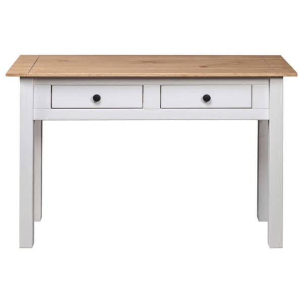 vidaXL Konsolbord Vit 110x40x72 cm Solid Pine Panama Serie 282681