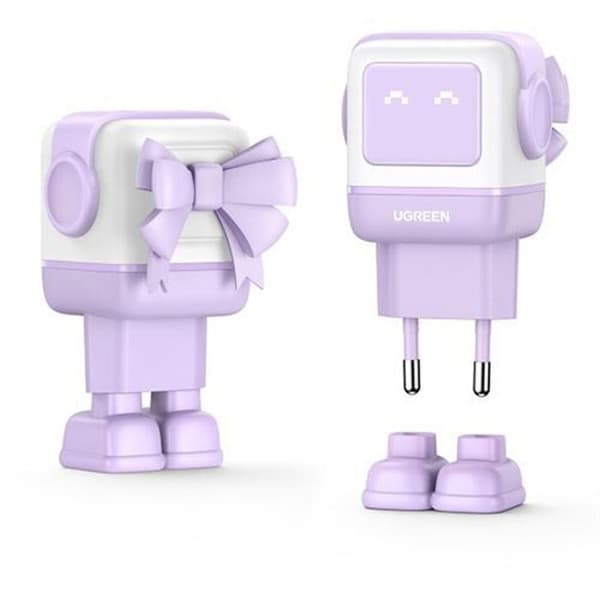 UGREEN 65 W Lila väggladdare för robot
