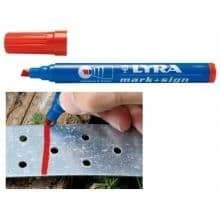 Svart LYRA Spetsig Marker - Permanent Marker - Sned Spets - Oföränderlig