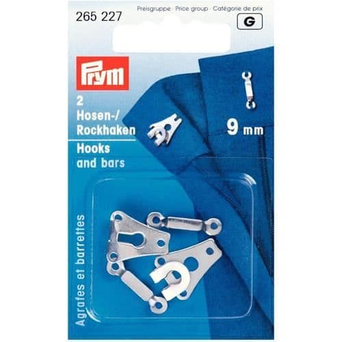 Agrafes och Barrettes - PRYM - Silver - 9mm - Rostfritt Stål - 2 stycken