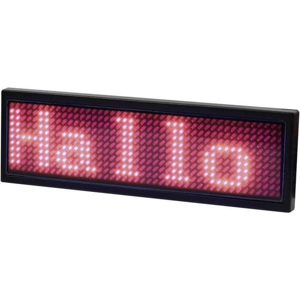 Identifieringsskylt LED - ALLNET - SCENLJUS / SPOTLJUS - Röda LED - USB-port - Valt effekter