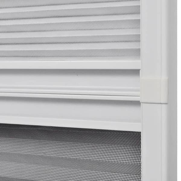 Fällbar myggnätsrull - Aluminium - 60 x 80 cm - För takfönster - Fällsystem - Fin maska