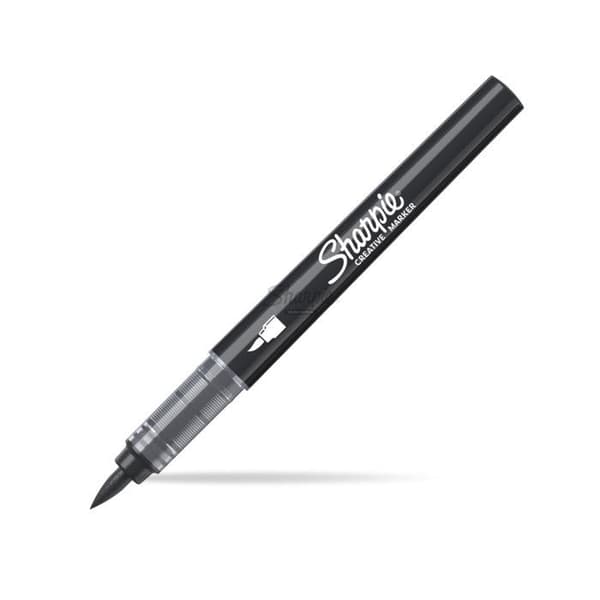 Sharpie Akrylmärkpenna Svart 2218069 Penselspets Vattenbaserad Multiyta