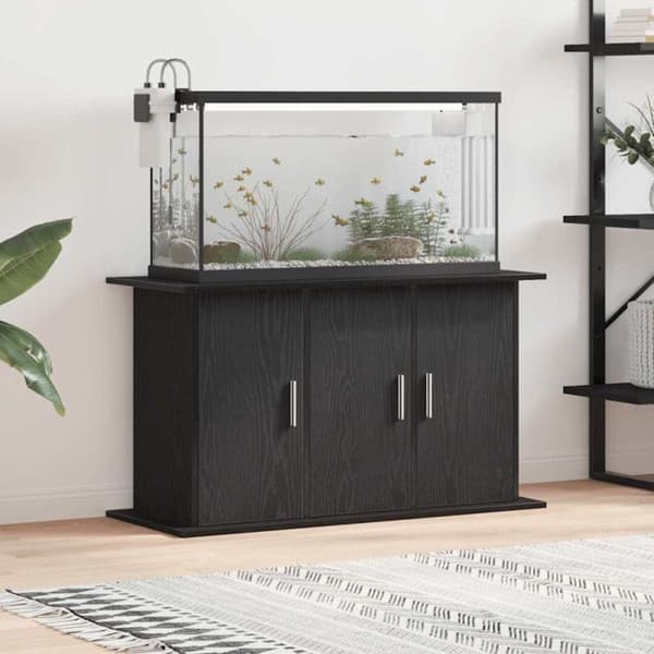 Akvarieställning - Svart ek - 101x41x58 cm - Ingenjörsträ - Lätt montering