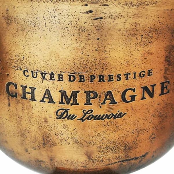 vidaXL Champagne Cooler Trophy Cup Kopparbrun