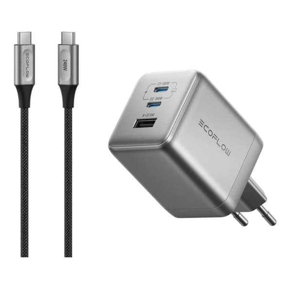 Laddare EcoFlow Rapid Pro (100W, 3 portar, GaN)