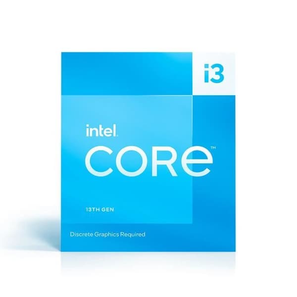 Intel Core i3-13100F-processor - INTEL - 3,4 GHz / 4,5 GHz - 4 kärnor - 12 MB cache