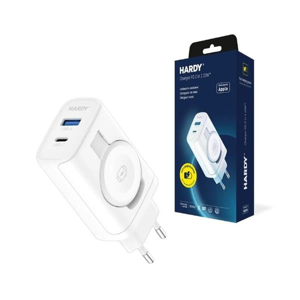 Laddare 2-i-1 vit 3MK Hardy PD 33W