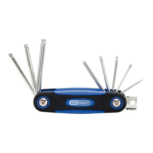 KS TOOLS TORX hannyckel Set på 8-delat CHROMEPLUS-fäste