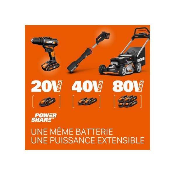 Dubbel batteriladdare 20V WORX
