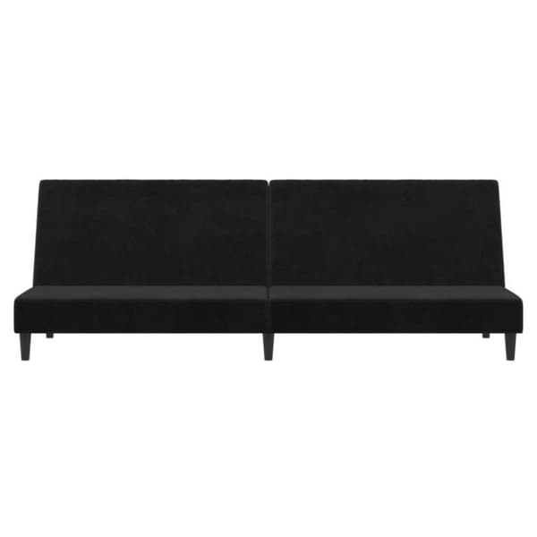 vidaXL 2-sits bäddsoffa Black Velvet 375735