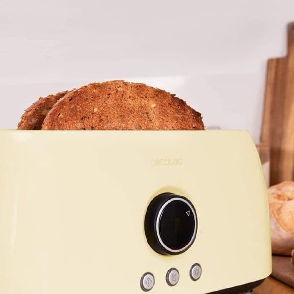 Cecotec Digital Vertikalbrödrost ClassicToast 15000 Yellow Extra Dubbel