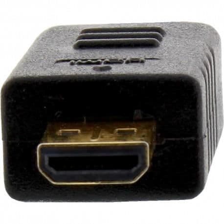 Superslim HDMI-kabel - InLine® - 1,5m - 4K - Ethernet - Svart/guld