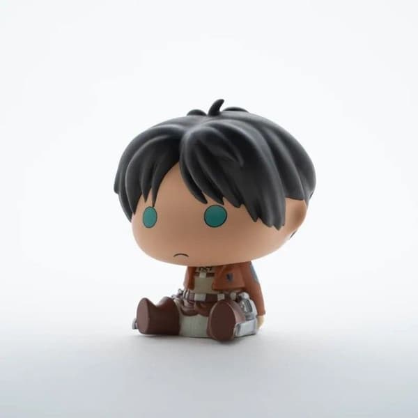 Figurine - ATTACK ON TITAN - Chibi Eren - Mini-Tirelire - 13cm - Multikolor - Barn