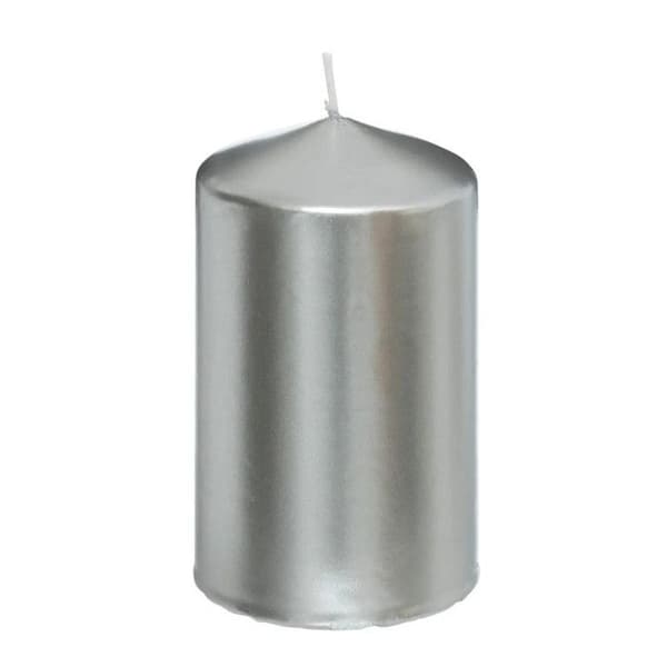 Bollformad Dekorationsljus "Satin" 12cm Silver