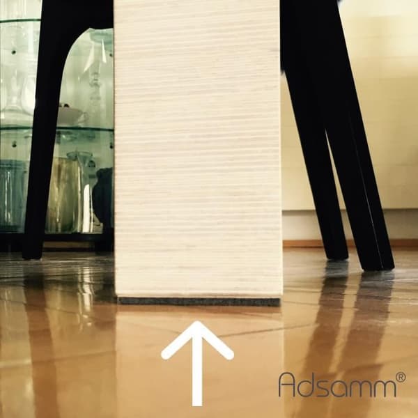 Filtkuddar - Adsamm® - 20x40 mm - Vit - Rektangulär - Självhäftande