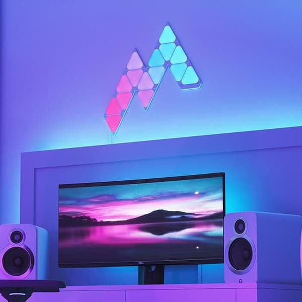 LED-paneler - NANOLEAF - Pack om 10 - Flerfärgad - AC/DC - Ej uppladdningsbar