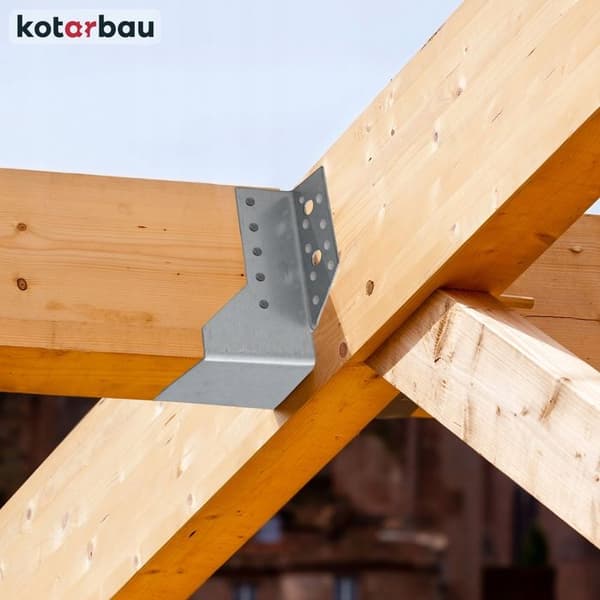 Stöd för stolpe - KOTARBAU - Typ A - 60 mm - Galvaniserad stål - 10 stycken