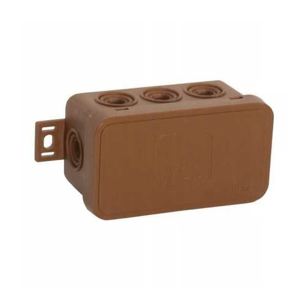 Flexibel låda V8 80x45x41mm IP54 brun
