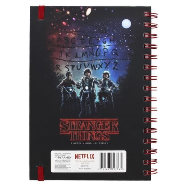 Carnet A5 - Stranger Things - Ett ark - Noir - Kvalitetspapper - Blandad