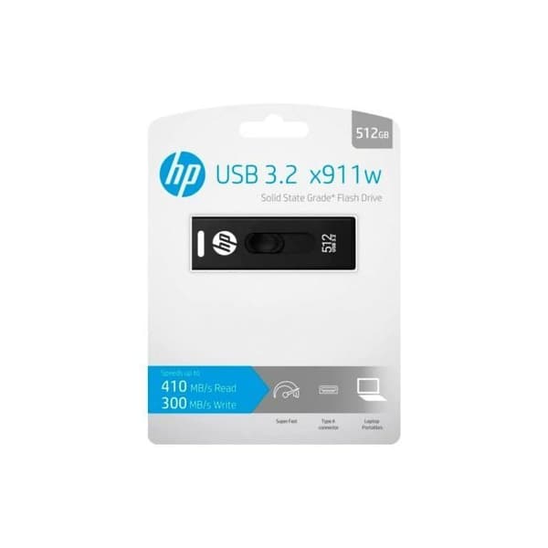 HP X911W USB-minne 512 GB Svart