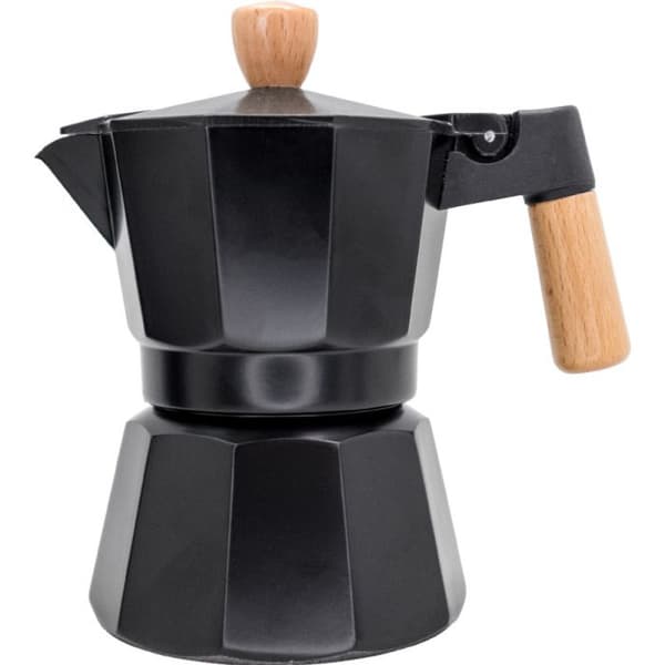 Induktionskaffekvarn - NERTHUS - 3 koppar - Rostfritt stål - Svart - Trä