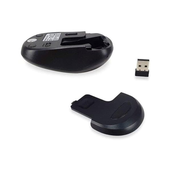 Mus - EQUIP - S7814583 - Ambidextrous - 2 programmerbara knappar - RF trådlös