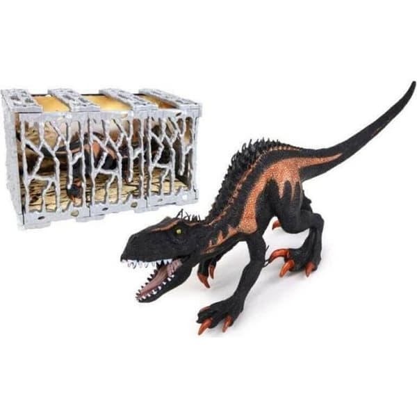 Dinosaurie - Figur och bur - 25cm