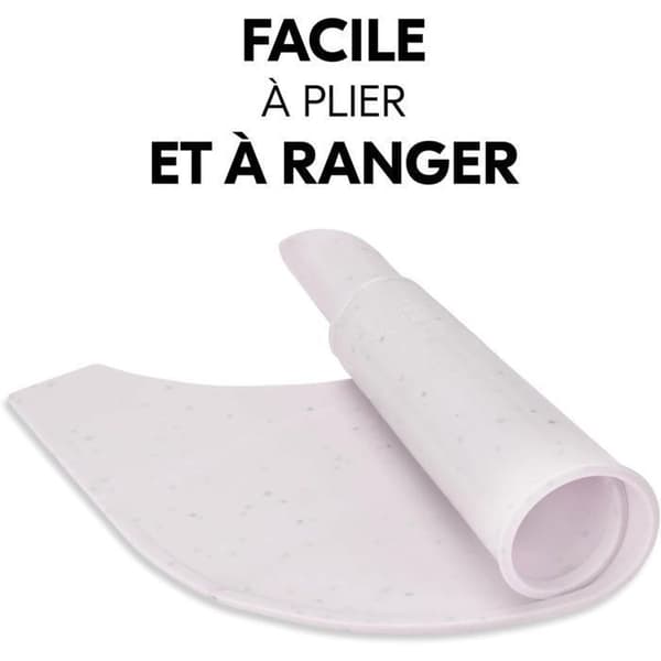 Plattformsstol hög matta beige fläckig