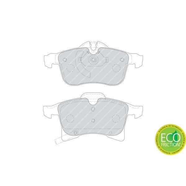 FERODO 4-pack bromsklossar FDB1640